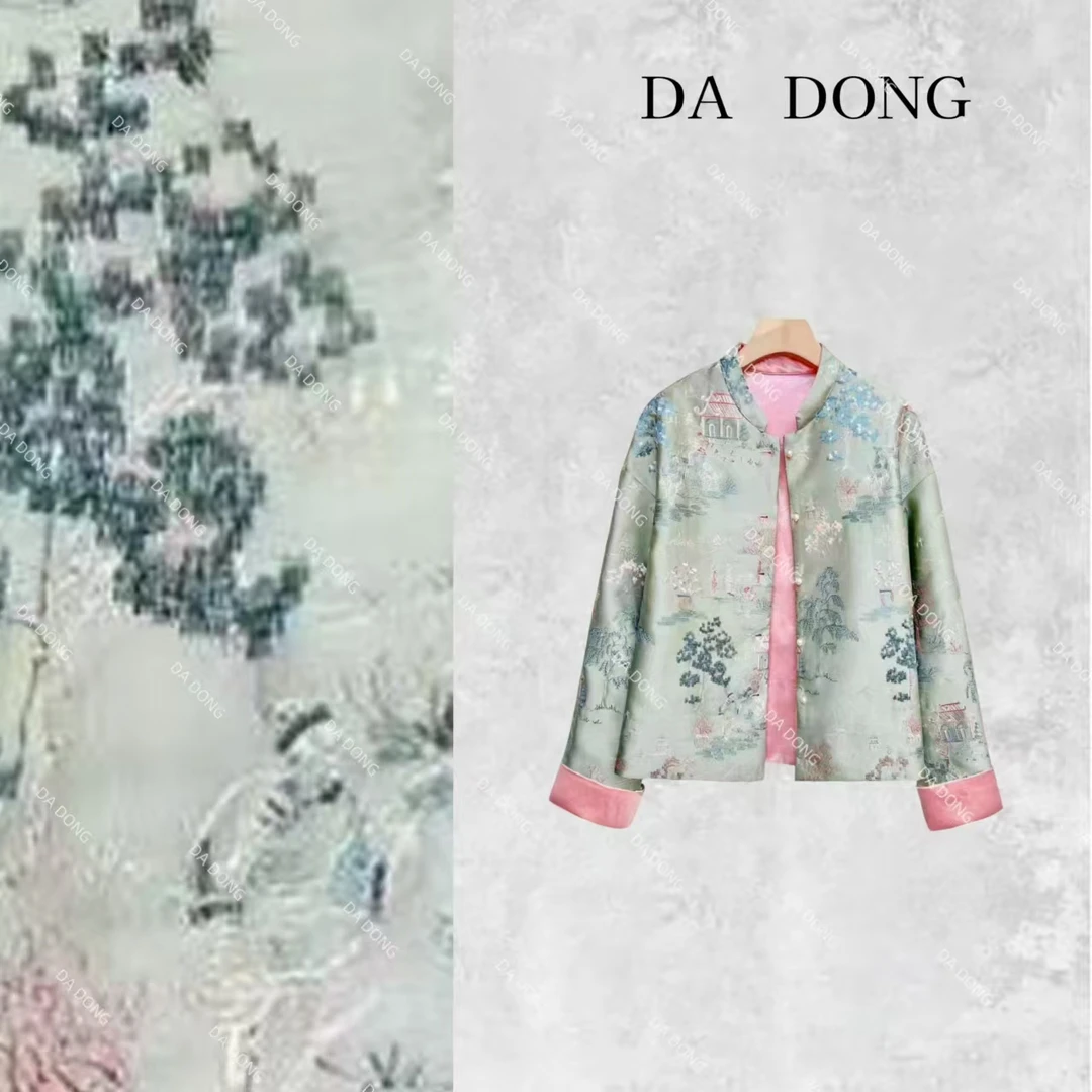 烟雨江南--中式国风上衣女外套时尚休闲百搭气质女士宽松双面上衣