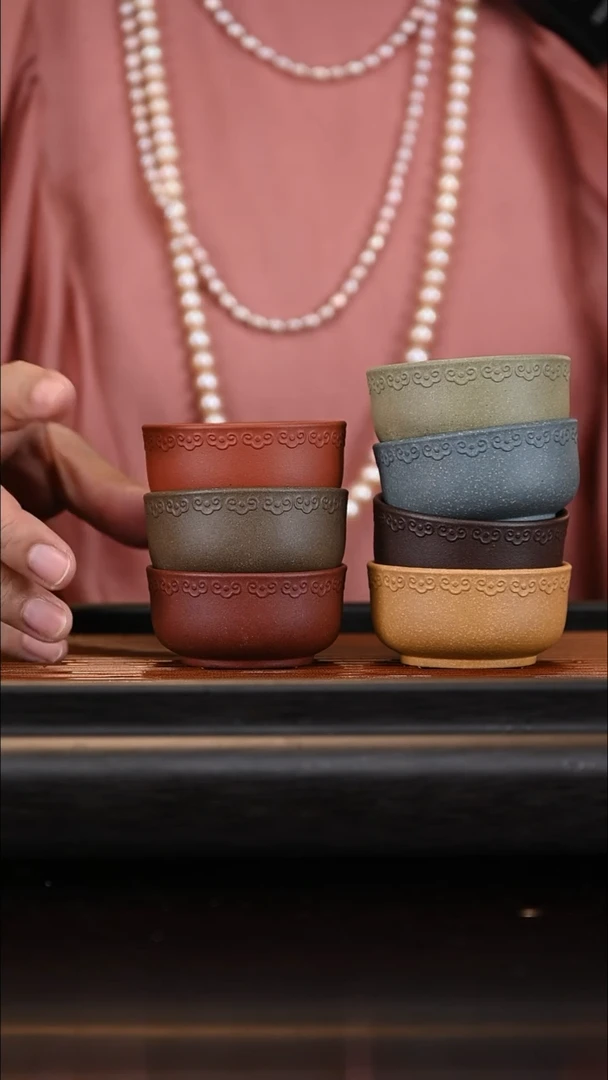 【闪购商品】紫砂茶壶1025  7色杯【7个】