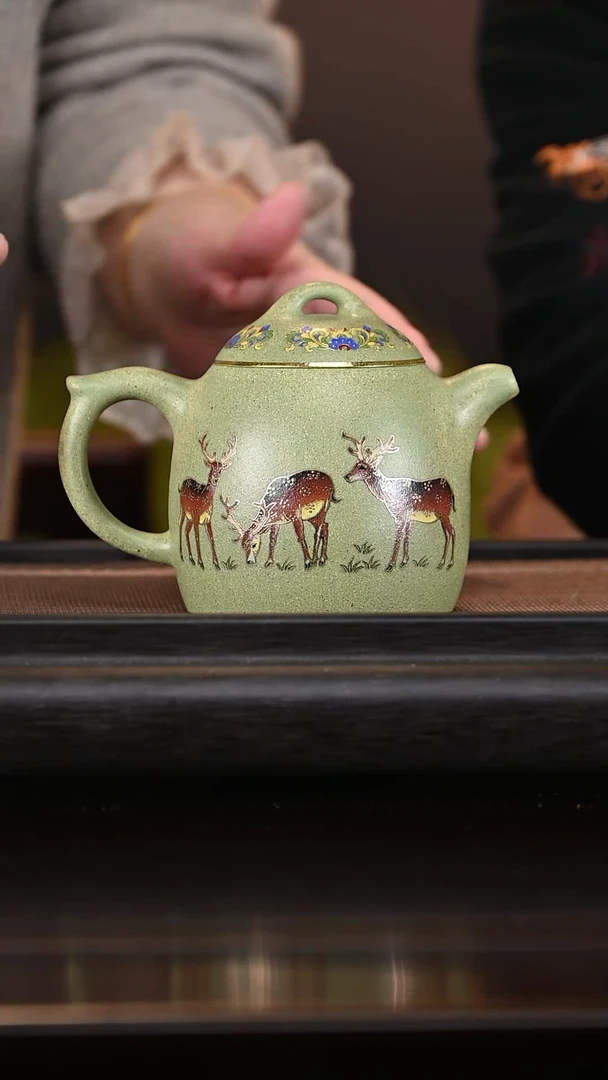 【闪购商品】紫砂茶壶1224  SJK秦权【鹿】