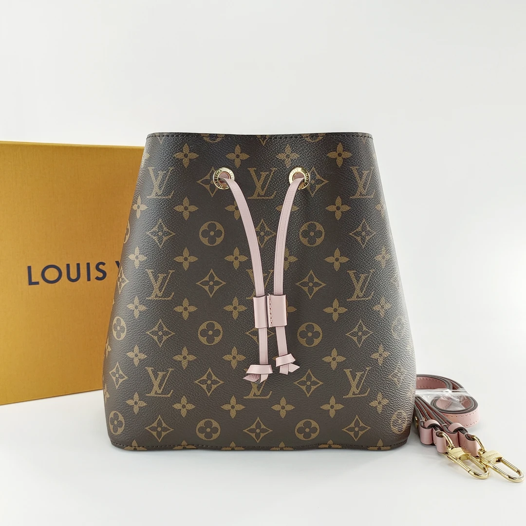 99新 LV LV NeoNoe老花粉水桶包中号