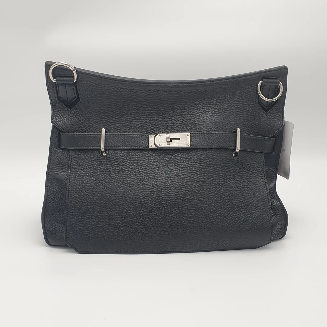 95新 Hermes/爱马仕 爱马仕黑银吉普赛斜挎包/DH11266 休闲
