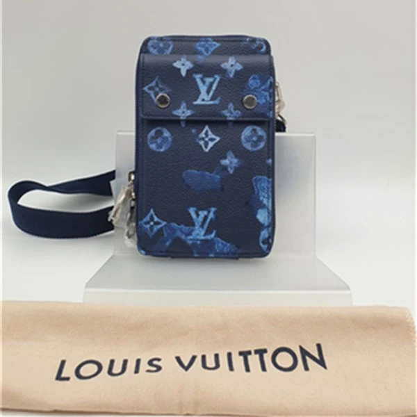 99新 LouisVuitton/路易威登 LV蓝老花手机包/DH10001 小包包时尚