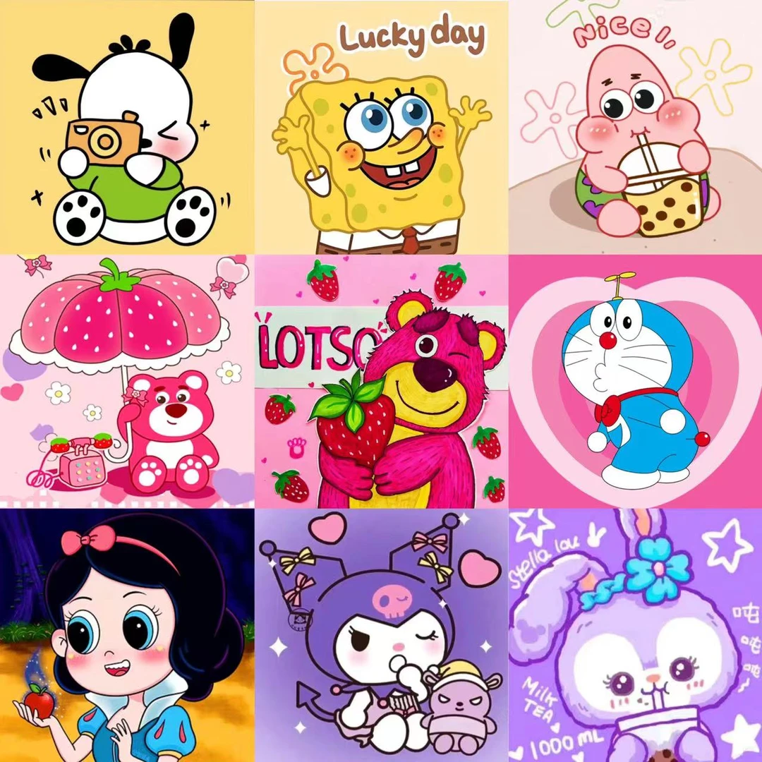 甜心Kes新款儿童小学生手工diy卡通可爱十字绣大格满绣简单易绣