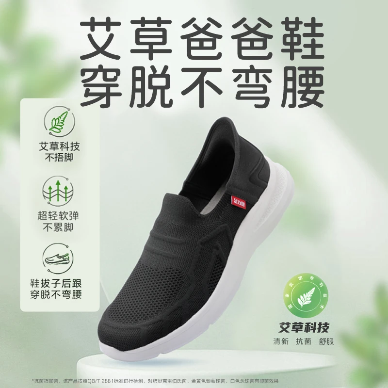 春季艾草除菌防臭爸爸鞋