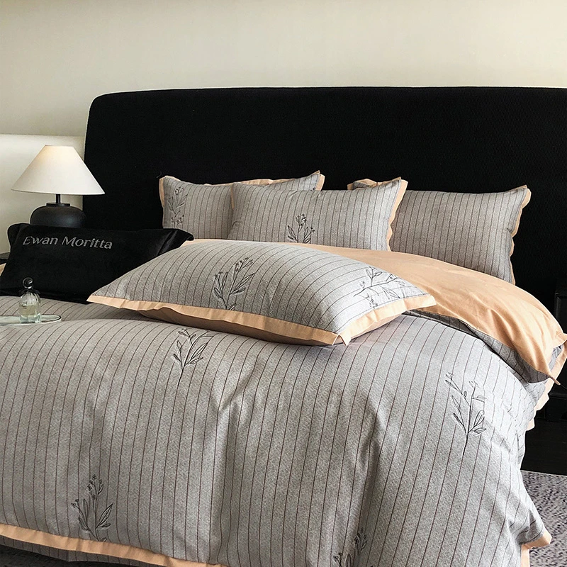 甜美梦想【全棉磨毛】纯棉100棉轻奢印花四件套复古高级感床品