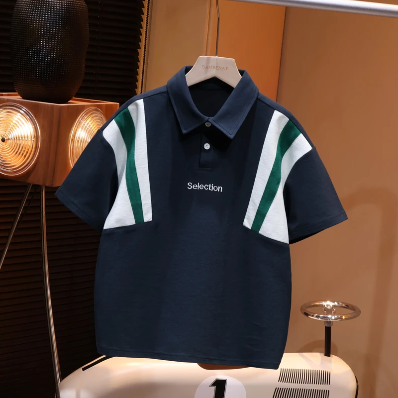 现货 班贝纳【夏日凉爽polo衫】男透气短袖半袖汗衫T恤中大童C1729