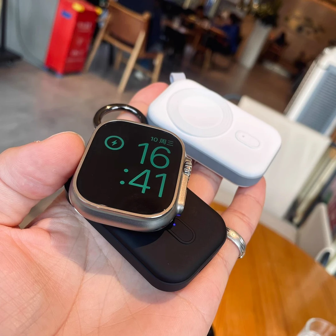 卡客 迷你充电宝适用苹果手表iwatch便携小充电器s987双接口Ultra