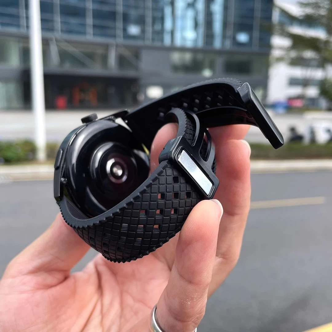 kake 氟橡胶FKM适用华为手表GT5表带gt23磁吸扣watch4小米透气夏