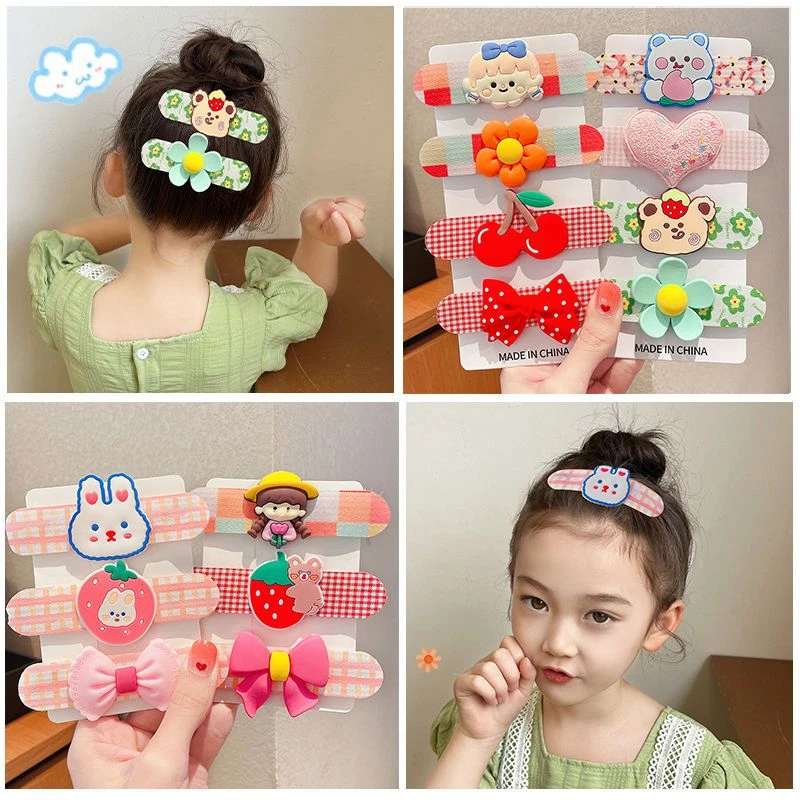 宝宝发饰儿童前额碎发整理神器后脑勺粘发发帖可爱甜美小女孩发饰