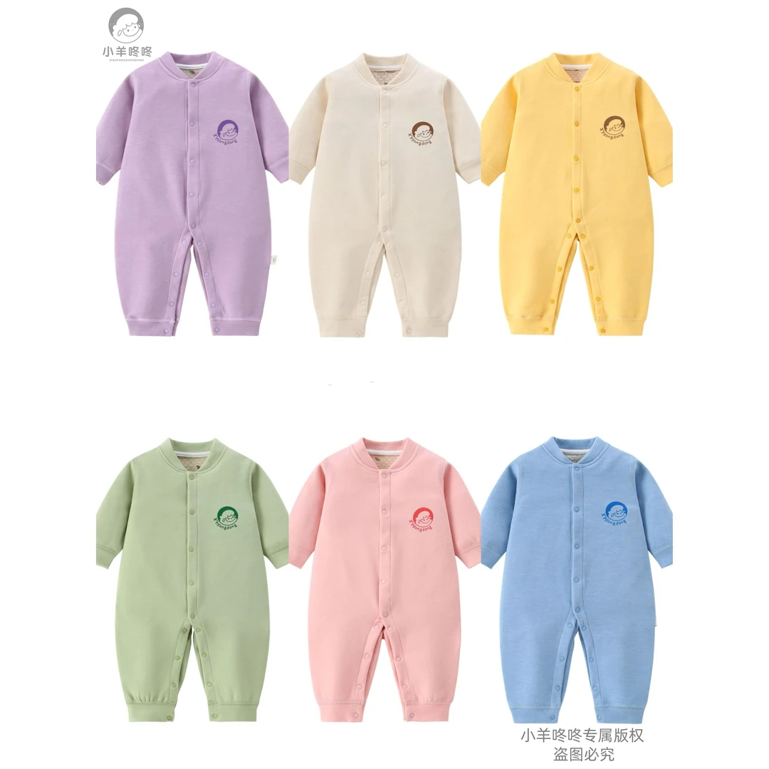 新款多色无骨蜂巢加热舒适保暖衣宝宝衣服婴儿衣服幼儿衣服童装