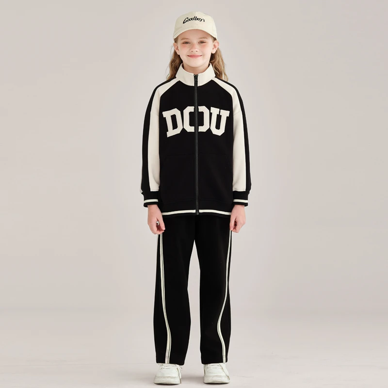 1131女童春装儿童春秋套装爆款新款洋气时髦洋气中大童运动休闲风