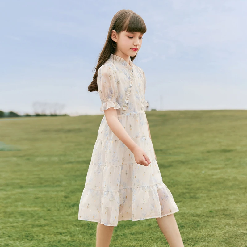 0628女童连衣裙夏装2025新款儿童裙子大童公主裙夏款童装女孩衣服