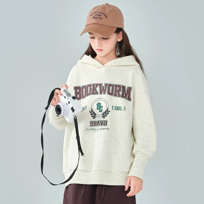 1445女童卫衣秋冬2024新款爆款儿童连帽7-15岁大女孩洋气时髦上衣