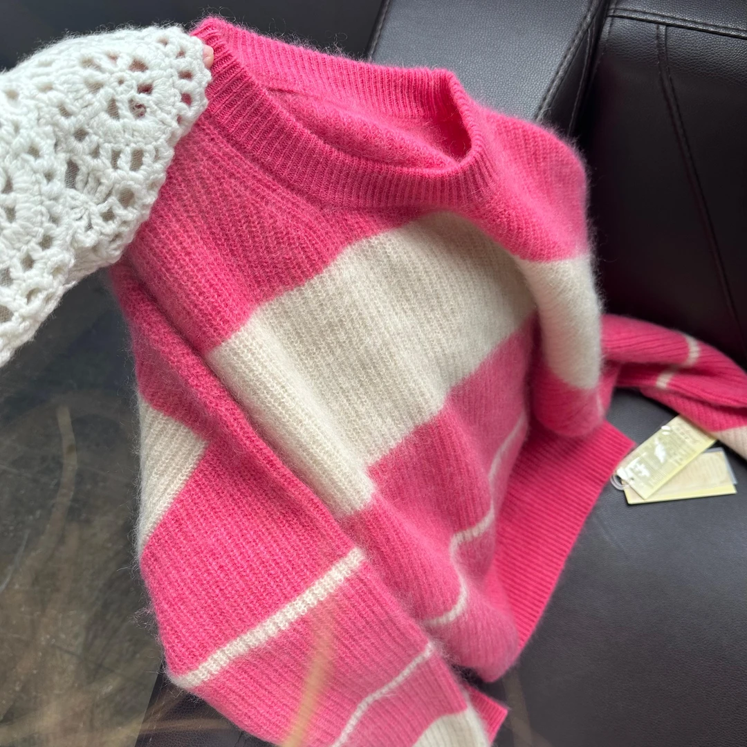 【杰娜洋羊绒】欧货231950-拉绒工艺软糯加厚圆领纯羊绒衫