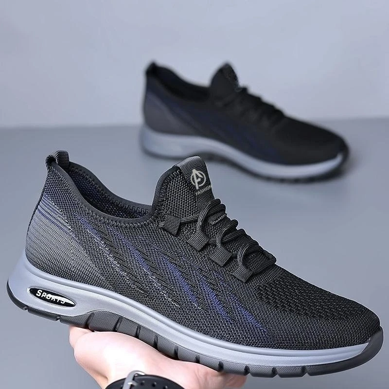 男鞋夏季2024新款网面透气潮流百搭鞋男款跨境耐磨运动休闲鞋批发