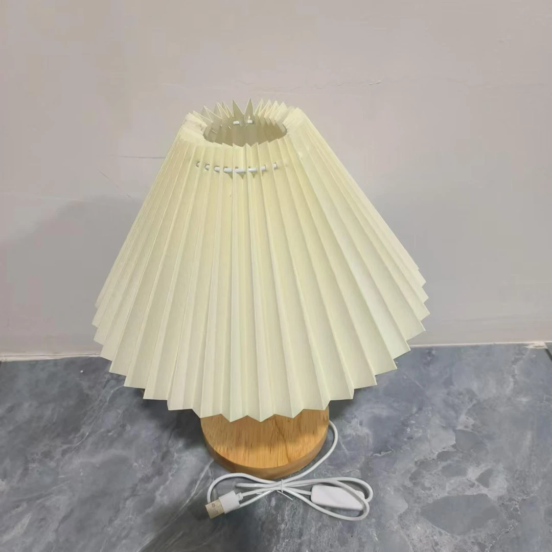 实木台灯插电款暖光色系