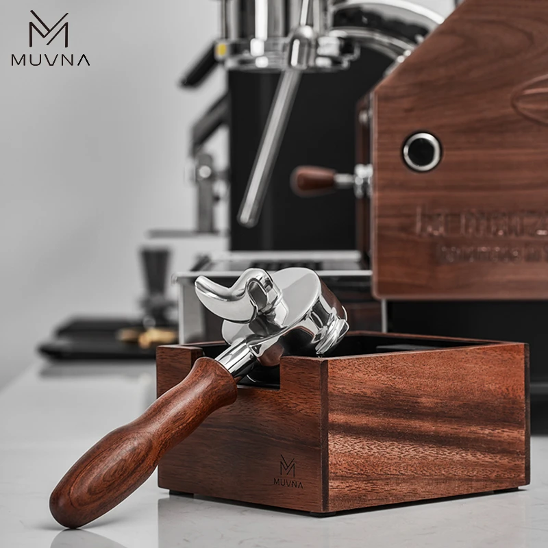 MUVNA慕威纳意式咖啡压粉座咖啡器手柄敲渣吧台家用大容量粉渣盒