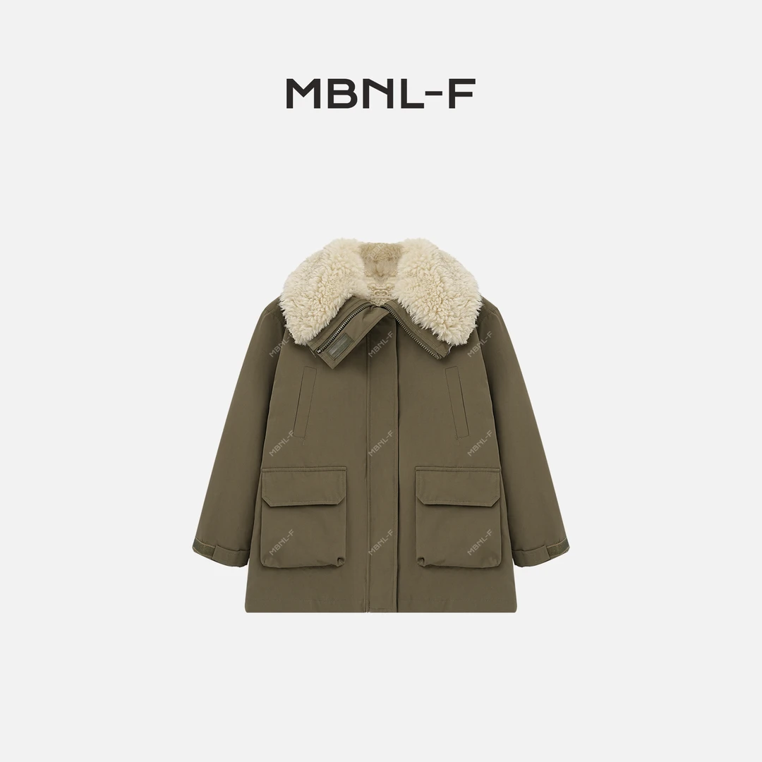 MBNL-F“露思同款” 2024F/W新品 毛毛翻领羽绒外套 秦磊XM-WT8774