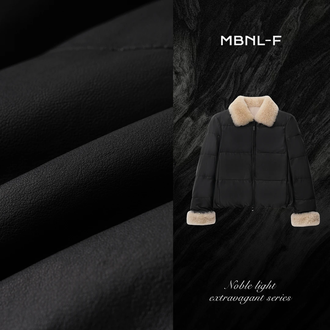 MBNL-F“黑标系列” 2024F/W新品 绵羊皮绒领鹅绒服 秦磊XM-WT97553