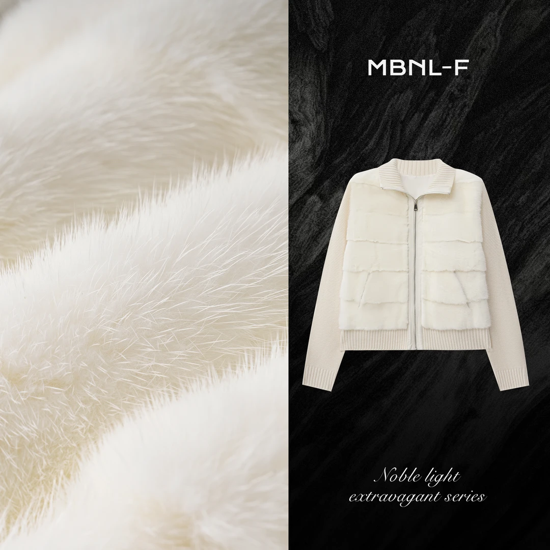 MBNL-F“黑标系列” 2024F/W新品 水貂毛针织鹅绒服 秦磊XM-WT97551