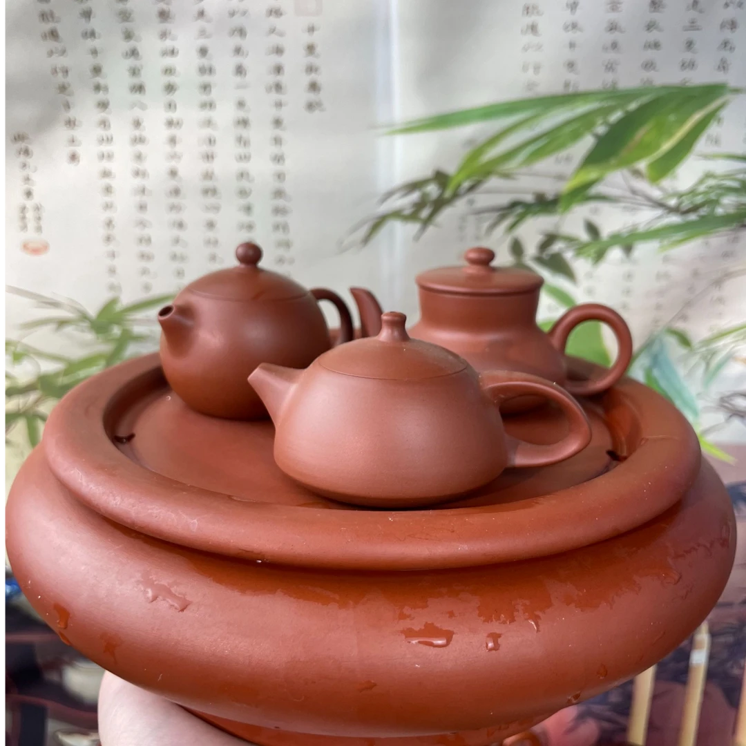 【丁度杰】潮州手拉壶 小品西施/君德/玉兔原矿朱泥家用茶壶纯手工