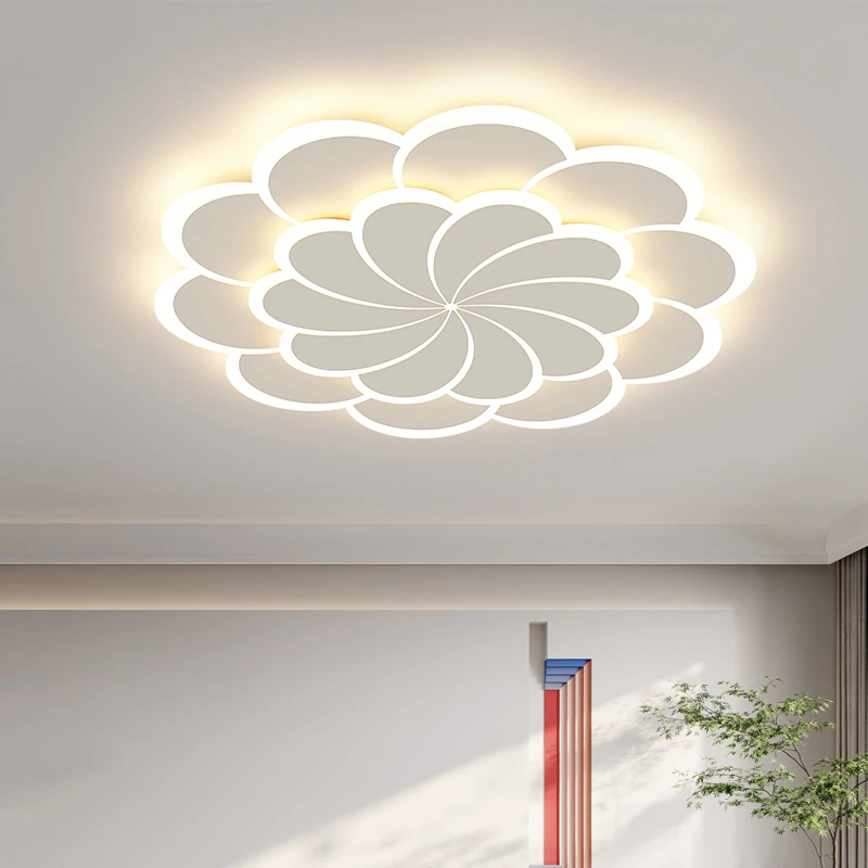 简约现代客厅灯吸顶灯创意花形大气护眼卧室餐厅家用灯具2025年