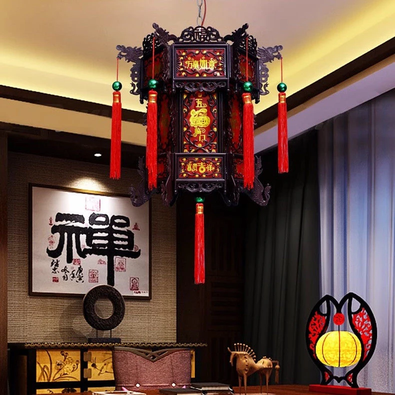 复古2025蛇年小红灯笼大门口一对结婚挂件装饰新年过年春节