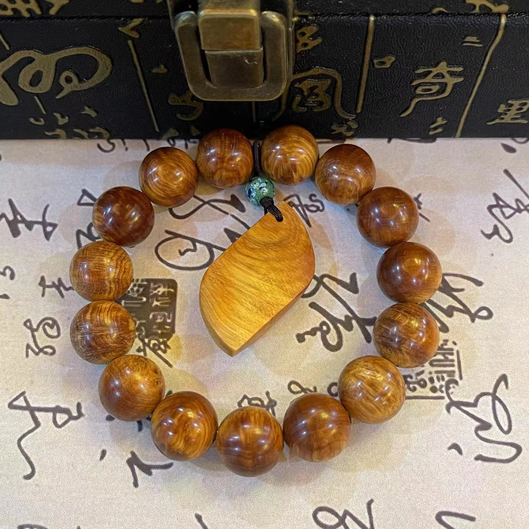 涛子精品【YB104】太行崖柏 单圈手串 （赠吊坠）