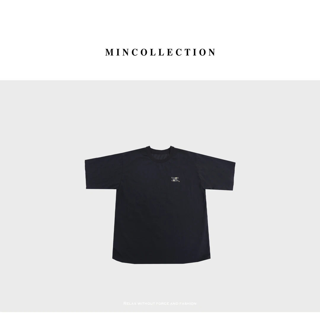 DE Mincollection字母速干T/轻量户外简约圆领运动休闲T恤