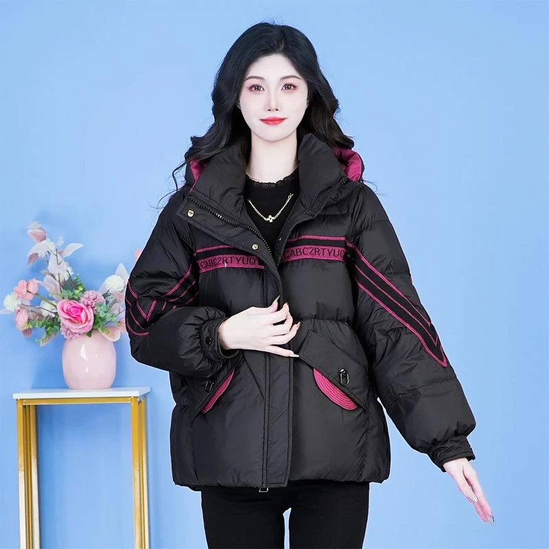 时髦潮流加厚棉服女2025秋冬季韩版高级感洋气减龄夹绵保暖面包服