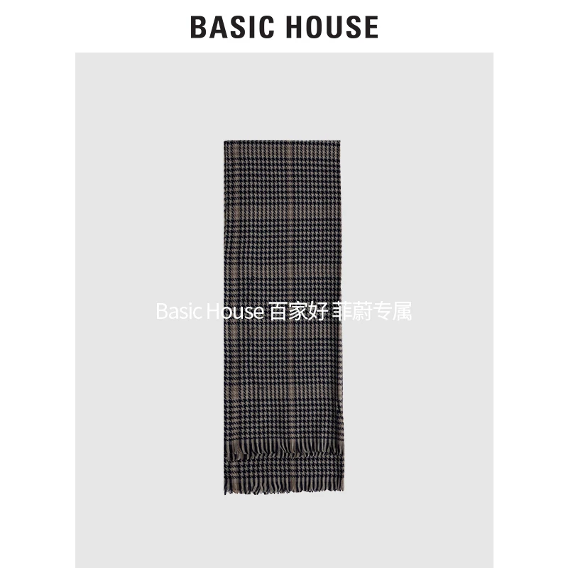 Basic House/百家好【0.1元积分兑换礼】围巾千鸟格B0143B59662