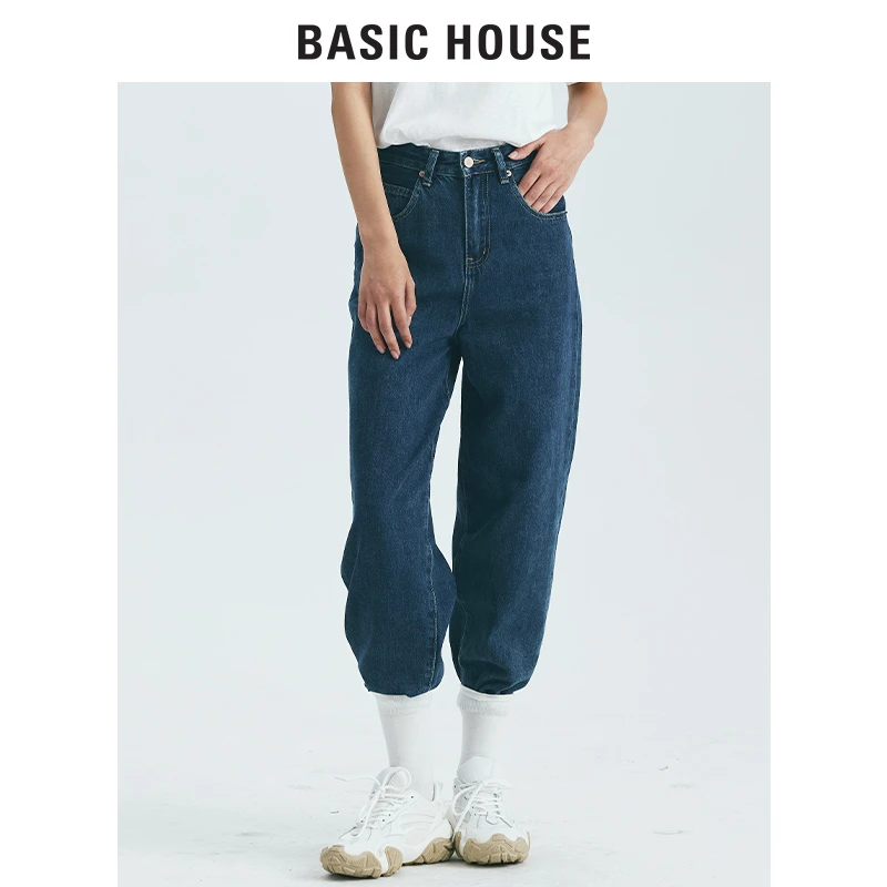 Basic House/百家好23年秋哈伦裤女尤莱特早秋显瘦B0143B53312