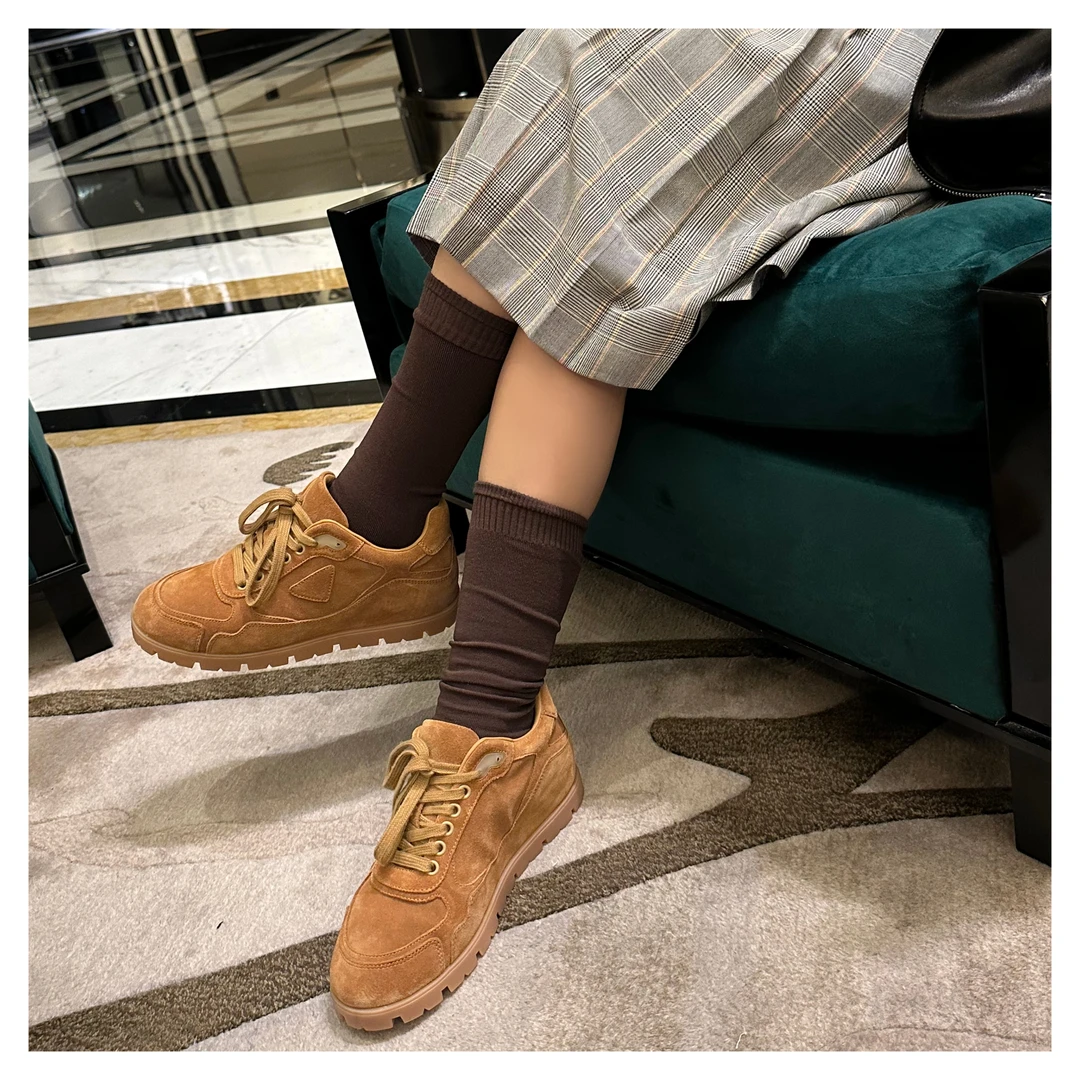 WANTS-LAB复古真皮德训鞋经典百搭软底运动鞋WL20071600112