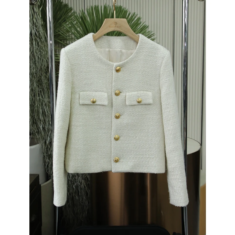 MY WANTS“走秀款”百搭女士经典设计小香风外套DY2630