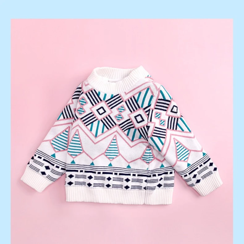 M0482//加绒毛衣女童秋冬季儿童宝宝时尚洋气针织