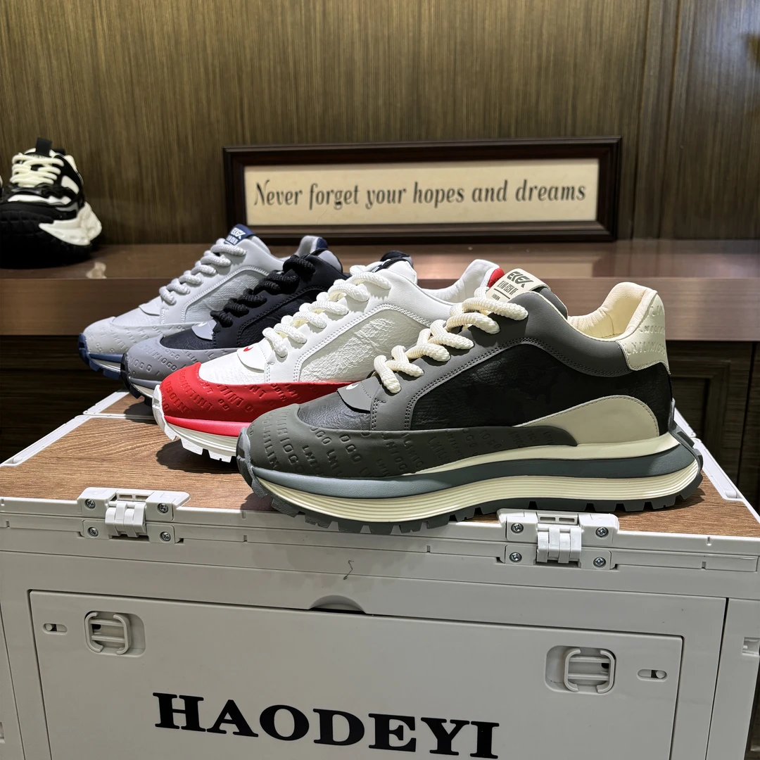 【皮鞋码】秋冬新款单棉同款舒适百搭系带潮流男款时尚休闲鞋