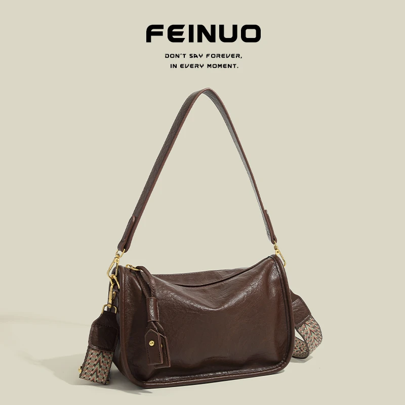 【MUEKA/茉妮卡】美拉德复古腋下包2025新款秋冬通勤大容量斜挎包