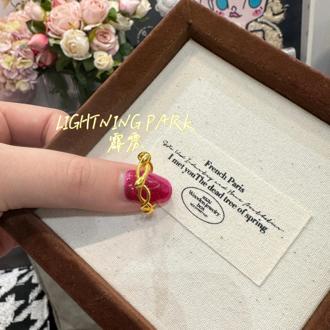 镀K金【霹雳配饰公园】新中式国风双生缠绕灵蛇戒指