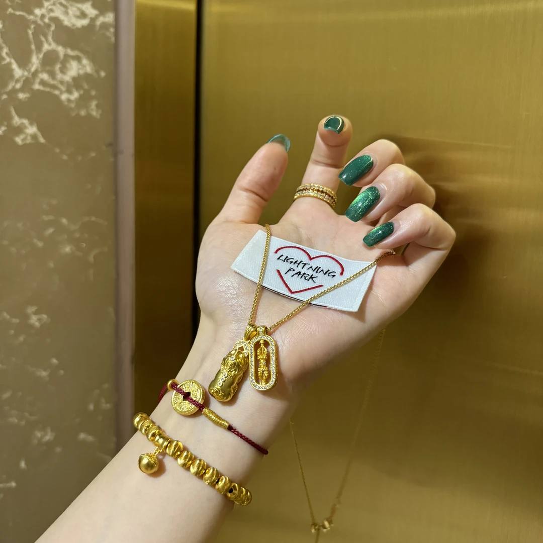 镀k金【霹雳配饰公园】新中式国风十字杵貔貅吊坠项链