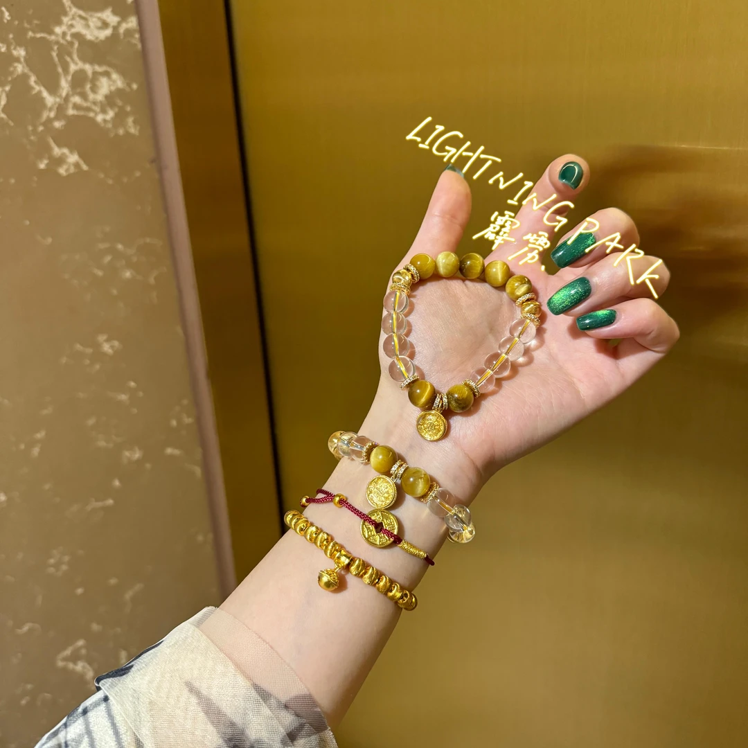 镀K金 【霹雳配饰公园】新中式国风落日复古手链