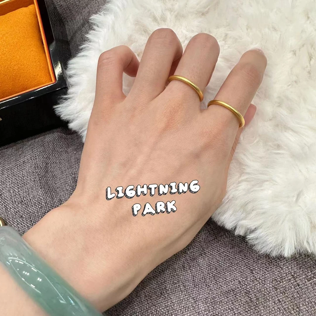 镀k金【霹雳配饰公园】新中式轻奢经典百搭素板戒指