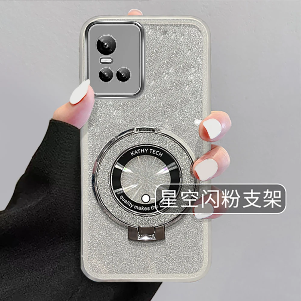 【VIVOS10/S10PRO】高级横竖支架金属镜头膜简约防摔手机壳闪闪
