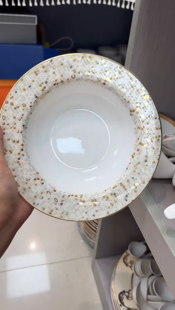 【闪购商品】瓷片8.5寸草帽盘2个 福利价 福利价