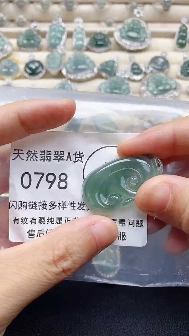 【闪购商品】翡翠颈饰未镶嵌天然A货翡翠