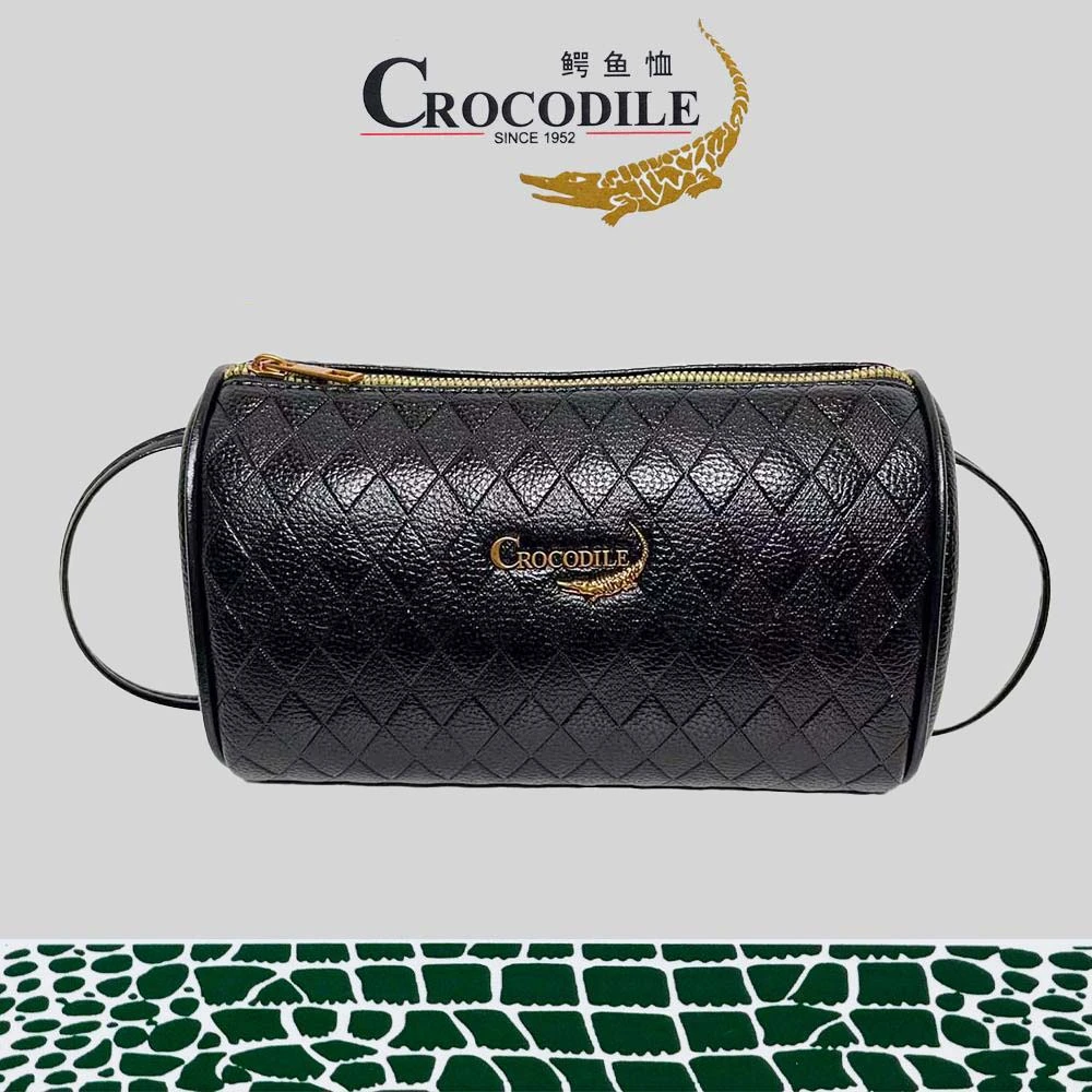 CROCODILE;SINCE1952/鳄鱼恤时尚小香风女士黑色轻奢单肩包8278