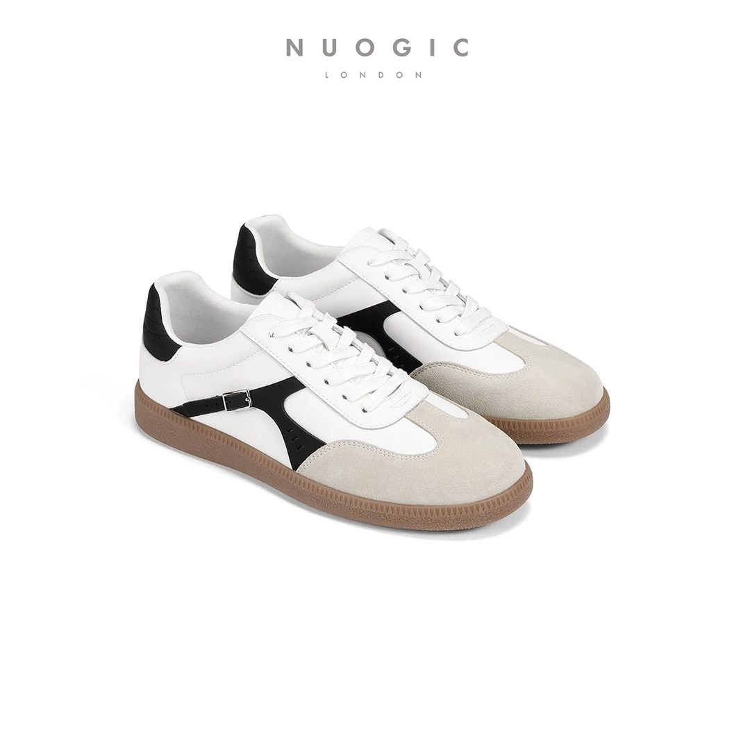 NUOGIC 设计师品牌【救生系列】舒适平底百搭系带圆头德训鞋