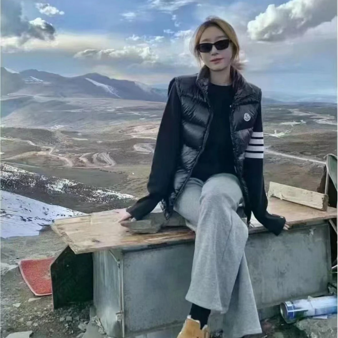 全新未使用 MONCLER TIBB系列黑色羽绒马甲 不支持七天