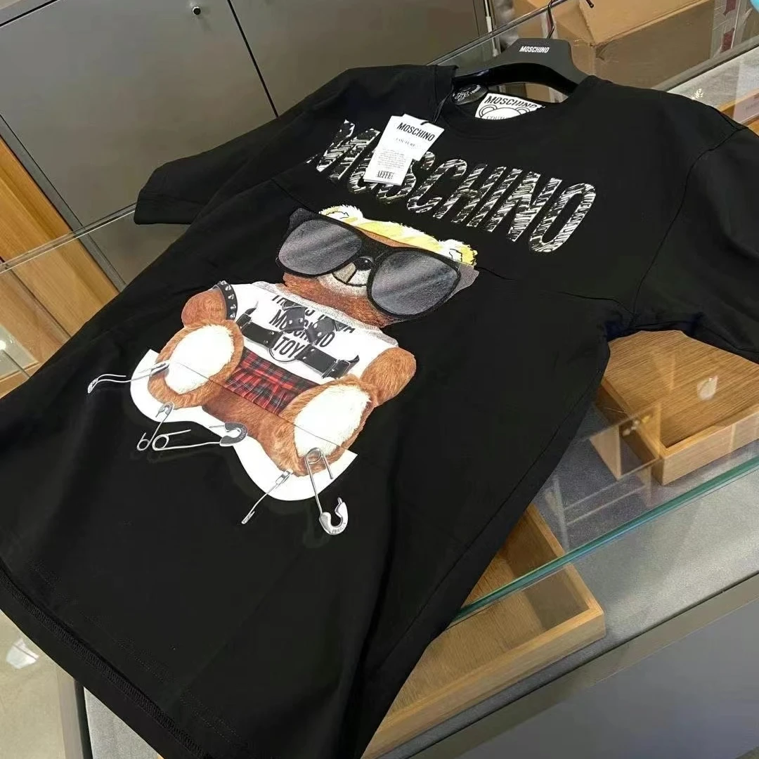 全新未使用 MOSCHINO Moschino墨镜小熊短袖情侣