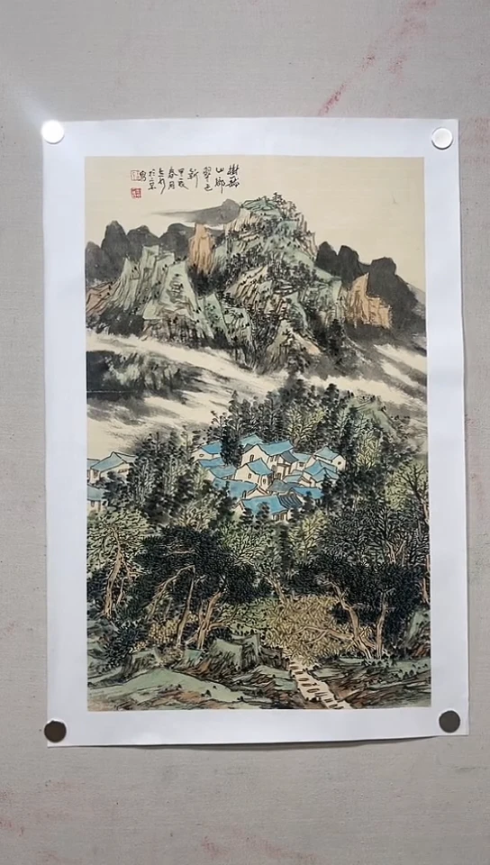 【闪购商品】姜老师真人手绘山水作品