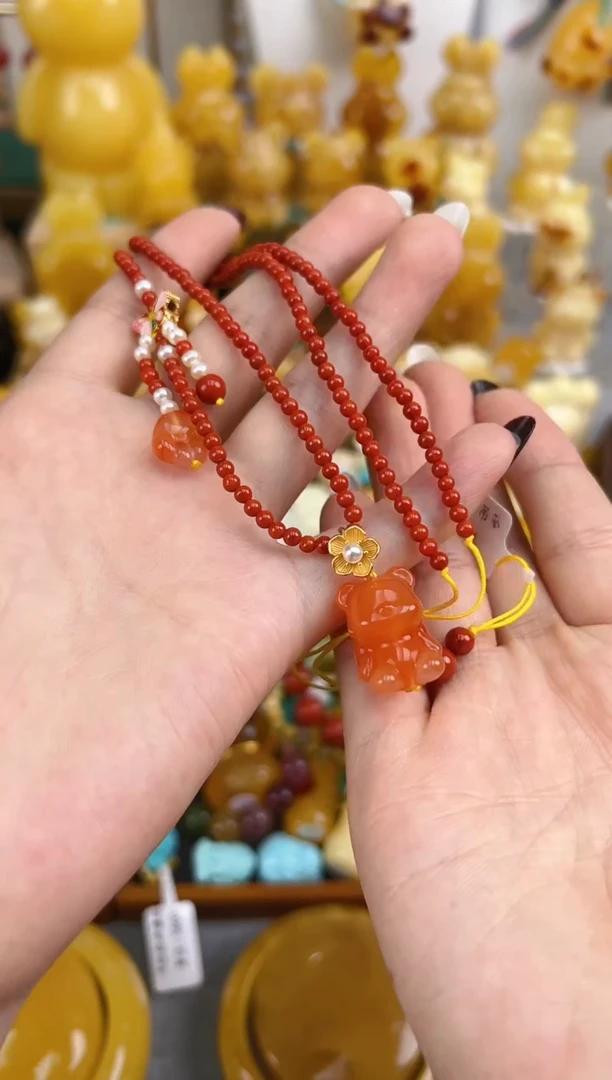 【闪购商品】南红玛瑙珠宝奇石未镶嵌项链